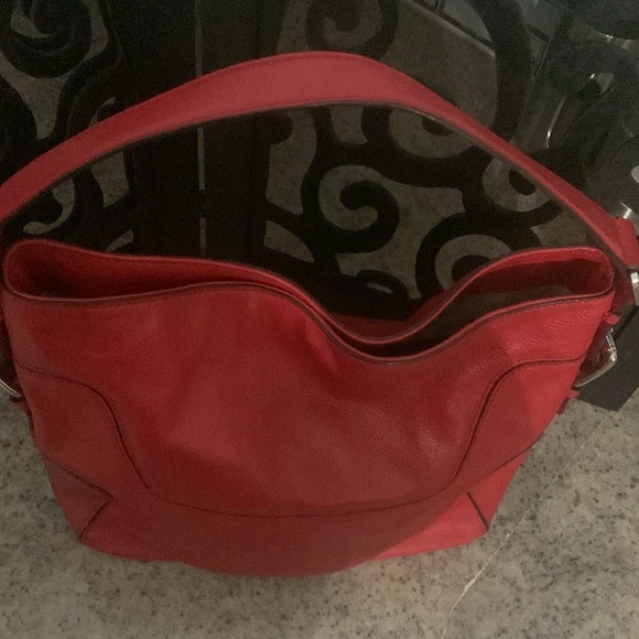 Michael Kors beautiful red color with tan interior - Picture 5 of 8